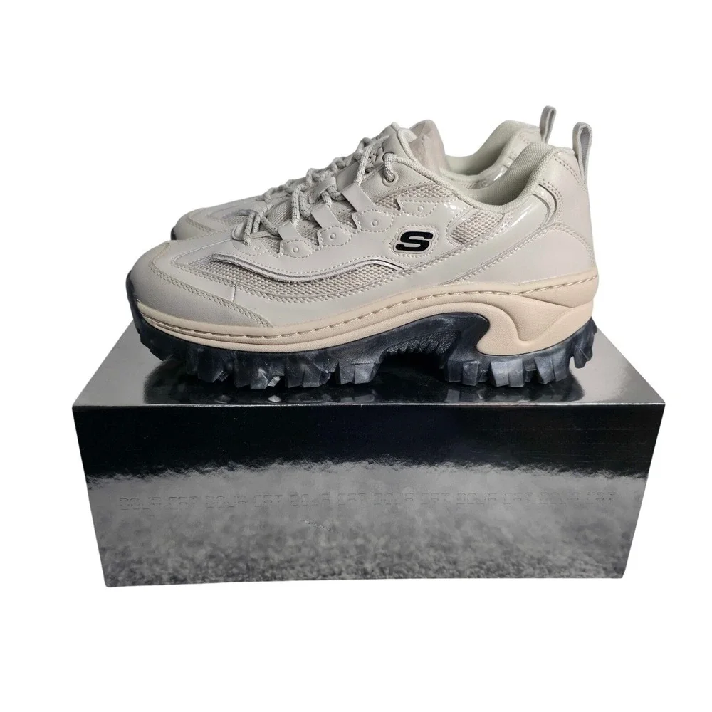 Skechers x Doja‎ Cat Hi-Ryze Doja'Lite Shine Shoes Womens Size 10 Off White New